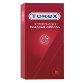 Презервативы Torex  Сладкая любовь  с ароматом клубники - 12 шт. - Torex - купить с доставкой в Липецке