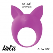 Фиолетовое эрекционное кольцо Kitten Kyle - Lola Games - в Липецке купить с доставкой