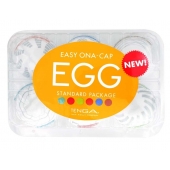 Набор из 6 мастурбаторов Tenga EGG Easy Beat с различным рельефом - Tenga - в Липецке купить с доставкой