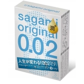 Ультратонкие презервативы Sagami Original 0.02 Extra Lub с увеличенным количеством смазки - 3 шт. - Sagami - купить с доставкой в Липецке