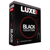 Черные презервативы LUXE Royal Black Collection - 3 шт. - Luxe - купить с доставкой в Липецке