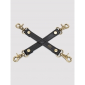 Черный фиксатор для манжет Bound to You Faux Leather Hogtie - Fifty Shades of Grey - купить с доставкой в Липецке