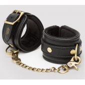 Черные наручники Bound to You Faux Leather Wrist Cuffs - Fifty Shades of Grey - купить с доставкой в Липецке