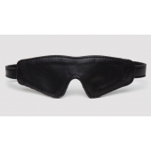 Черная плотная маска на глаза Bound to You Faux Leather Blindfold - Fifty Shades of Grey - купить с доставкой в Липецке