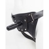 Черный пояс для насадок CLASS STRAP Restyling - LOVETOY (А-Полимер) - купить с доставкой в Липецке