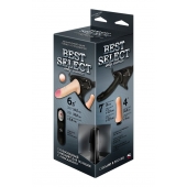 Черный женский пояс BEST SELECT с 3 насадками и вибрацией - LOVETOY (А-Полимер) - купить с доставкой в Липецке