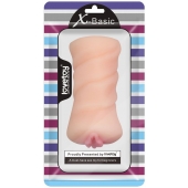 Телесный мастурбатор-вагина X-Basic Pocket Pussy без вибрации - Lovetoy - в Липецке купить с доставкой