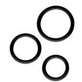 Набор из 3 эрекционных колец SILICONE COCKRINGS - Dream Toys - в Липецке купить с доставкой