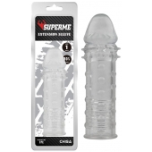 Прозрачная реалистичная насадка на пенис Extra Texture Sleeve - 16,2 см. - Chisa - в Липецке купить с доставкой