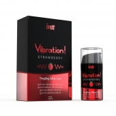 Жидкий интимный гель с эффектом вибрации Vibration! Strawberry - 15 мл. - INTT - купить с доставкой в Липецке