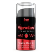 Жидкий интимный гель с эффектом вибрации Vibration! Strawberry - 15 мл. - INTT - купить с доставкой в Липецке