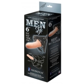 Телесный пустотелый харнесс MEN Style - 17,5 см. - LOVETOY (А-Полимер) - купить с доставкой в Липецке
