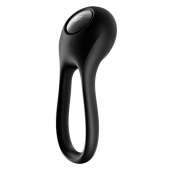 Черное эрекционное виброкольцо Majestic Duo - Satisfyer - в Липецке купить с доставкой