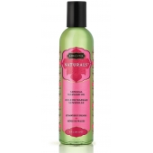 Массажное масло Naturals Strawberry Dreams с ароматом клубники - 236 мл. - Kama Sutra - купить с доставкой в Липецке