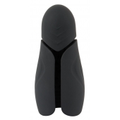 Черный силиконовый вибромастурбатор с нагревом Masturbator with 2 Functions - Orion - в Липецке купить с доставкой