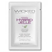 Гель-лубрикант на водно-силиконовой основе Simply Hybrid Jelle - 3 мл. - Wicked - купить с доставкой в Липецке