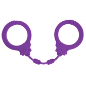 Фиолетовые силиконовые наручники Suppression - Lola Games - купить с доставкой в Липецке