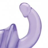 Фиолетовый безремневой страпон Strapless Strap-On - Lux Fetish - купить с доставкой в Липецке