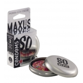 Экстремально тонкие презервативы в железном кейсе MAXUS Extreme Thin - 3 шт. - Maxus - купить с доставкой в Липецке