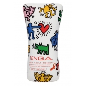 Мастурбатор-туба Keith Haring Soft Tube CUP - Tenga - в Липецке купить с доставкой