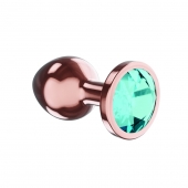 Пробка цвета розового золота с малиновым кристаллом Diamond Topaz Shine L - 8,3 см. - Lola Games - купить с доставкой в Липецке