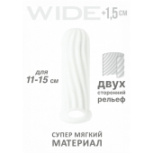 Белый фаллоудлинитель Homme Wide - 13 см. - Lola Games - в Липецке купить с доставкой