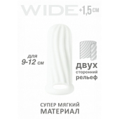 Белый фаллоудлинитель Homme Wide - 11 см. - Lola Games - в Липецке купить с доставкой