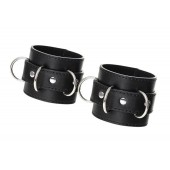Черные наручники Anonymo на сцепке - ToyFa - купить с доставкой в Липецке