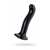 Черный стимулятор для пар P G-Spot Dildo Size L - 19 см. - Strap-on-me - в Липецке купить с доставкой
