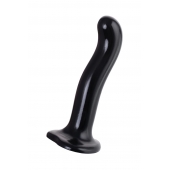 Черный стимулятор для пар P G-Spot Dildo Size L - 19 см. - Strap-on-me - в Липецке купить с доставкой