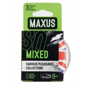 Презервативы в пластиковом кейсе MAXUS AIR Mixed - 3 шт. - Maxus - купить с доставкой в Липецке