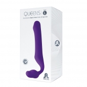 Фиолетовый безремневой страпон Queens L - Adrien Lastic - купить с доставкой в Липецке