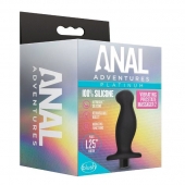 Черный анальный вибромассажёр Silicone Vibrating Prostate Massager 02 - 10,8 см. - Blush Novelties - в Липецке купить с доставкой