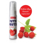 Гель-смазка Tutti-frutti с земляничным вкусом - 30 гр. - Биоритм - купить с доставкой в Липецке