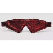 Двусторонняя красно-черная маска на глаза Reversible Faux Leather Blindfold - Fifty Shades of Grey - купить с доставкой в Липецке