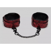 Красно-черные оковы Reversible Faux Leather Ankle Cuffs - Fifty Shades of Grey - купить с доставкой в Липецке