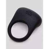 Черное эрекционное виброкольцо Sensation Rechargeable Vibrating Love Ring - Fifty Shades of Grey - в Липецке купить с доставкой