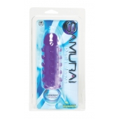 Закрытая фиолетовая насадка с пупырышками SAMURAI PENIS SLEEVE PURPLE - 14,5 см. - NMC - в Липецке купить с доставкой