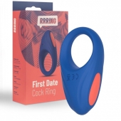 Синее эрекционное кольцо RRRING First Date Cock Ring - FeelzToys - в Липецке купить с доставкой