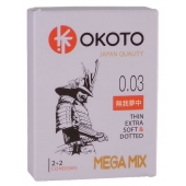 Набор из 4 презервативов OKOTO MegaMIX - Sitabella - купить с доставкой в Липецке