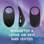 Черное эрекционное виброкольцо Thor Cockring - FeelzToys - в Липецке купить с доставкой