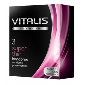 Ультратонкие презервативы VITALIS PREMIUM super thin - 3 шт. - Vitalis - купить с доставкой в Липецке