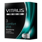 Контурные презервативы VITALIS PREMIUM comfort plus - 3 шт. - Vitalis - купить с доставкой в Липецке