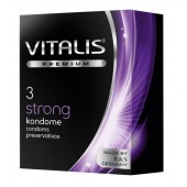 Презервативы с утолщенной стенкой VITALIS PREMIUM strong - 3 шт. - Vitalis - купить с доставкой в Липецке