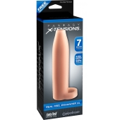 Телесная насадка Real Feel Enhancer XL - 17 см. - Pipedream - в Липецке купить с доставкой