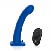 Синяя насадка Remote Control P-Spot G-Spot с черными трусиками - 20 см. - Pegasus - купить с доставкой в Липецке