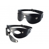 Черная кожаная маска  Новичок - Sitabella - купить с доставкой в Липецке