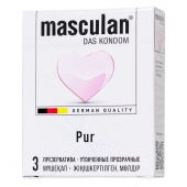 Супертонкие презервативы Masculan Pur - 3 шт. - Masculan - купить с доставкой в Липецке