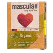 Экологически чистые презервативы Masculan Organic - 3 шт. - Masculan - купить с доставкой в Липецке