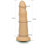 Телесная насадка Harness - 15,8 см. - LOVETOY (А-Полимер) - купить с доставкой в Липецке